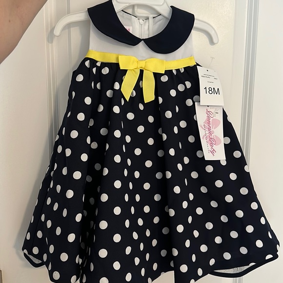 Polka Dot Baby Girl/ Toddler Dress - Picture 2 of 6